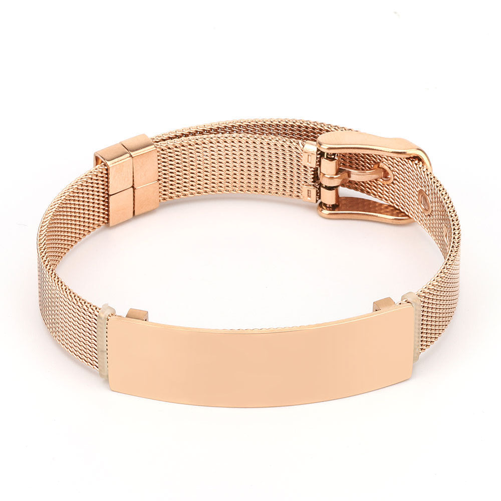 Personalised Unisex Adjustable Buckle Bracelet