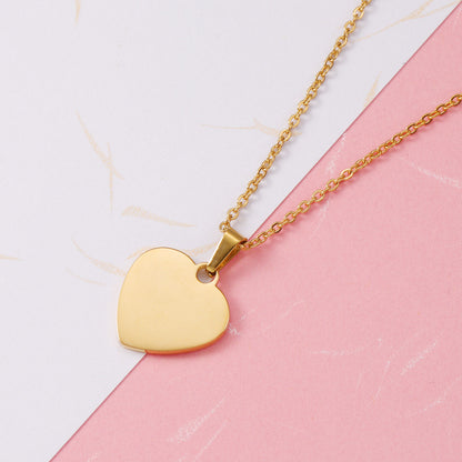 Personalised Premium Heart Pendant Necklace