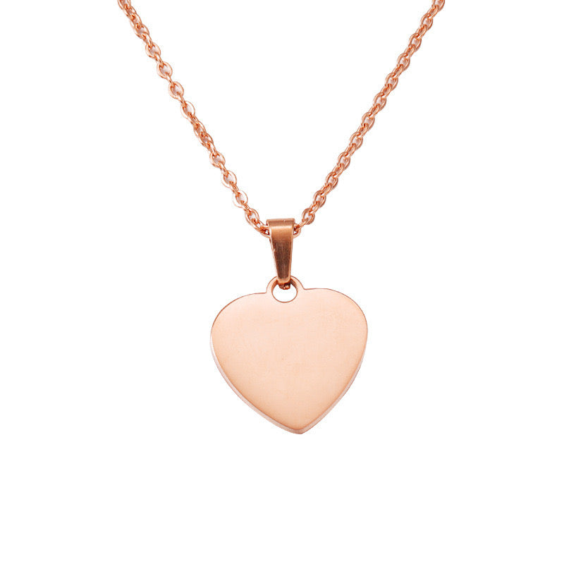 Personalised Premium Heart Pendant Necklace